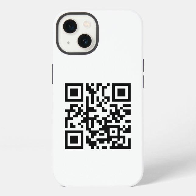 Coque iPhone Votre code QR d'entreprise (Verso)