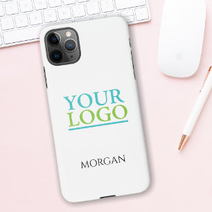 Coque iPhone 11Pro Max Votre logo/Art/Photo, DO-IT-YOURSELF Nom noir sur 