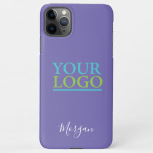 Coque iPhone 11Pro Max Votre logo/Art/Photo, Nom du script blanc, Périwin