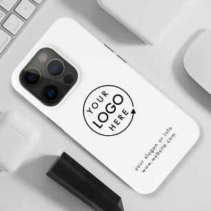 Coque iPhone 15 Pro Votre logo Entreprise d'entreprise moderne minim