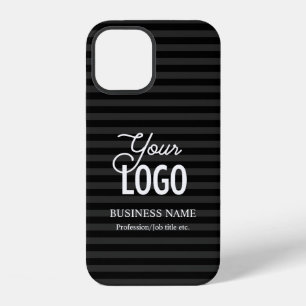 Coque iPhone 12 Votre logo et nom d'entreprise, etc. Texte personn