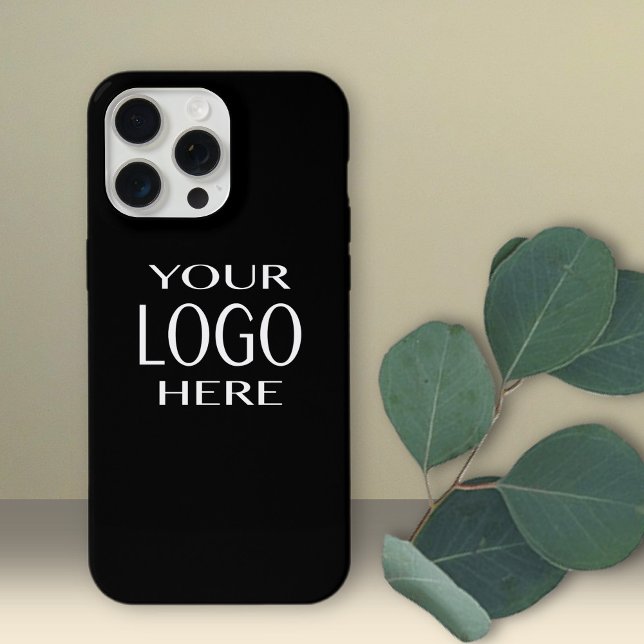 Coque iPhone Votre logo | Remplacement simple de logo (Créateur téléchargé)