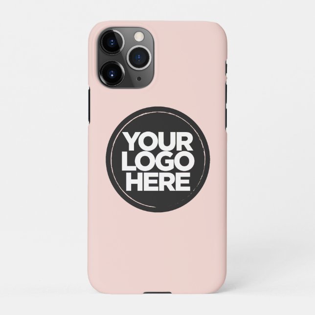 Coque iPhone Votre logo simple remplacement de logo (Dos)