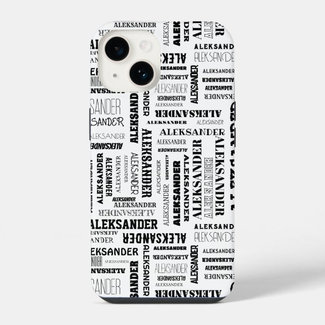 Coque iPhone Votre nom (long) est partout dessus (Verso)