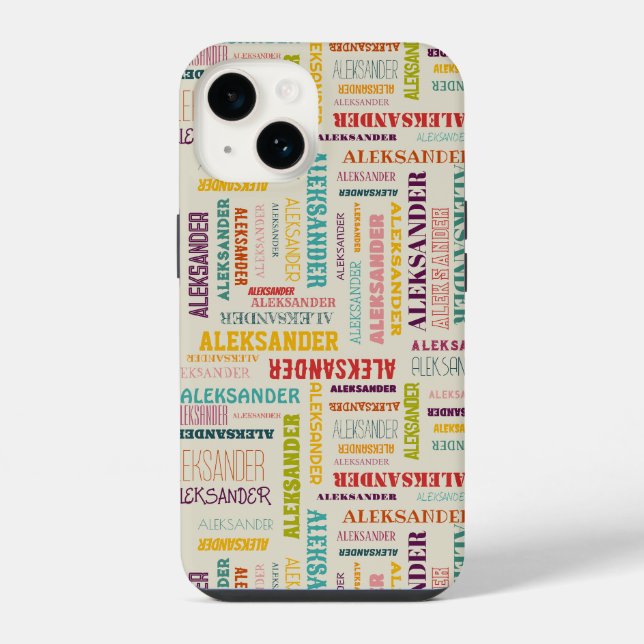 Coque iPhone Votre nom (long) est partout sur ceci (Verso)