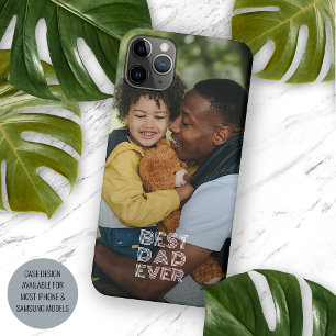 Coque iPhone 16 Pro Max Votre Photo Préférée Et Meilleur Papa Texte