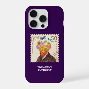 Coque iPhone 15 Pro Vous êtes mon papillon Van Gogh citation Étui de t