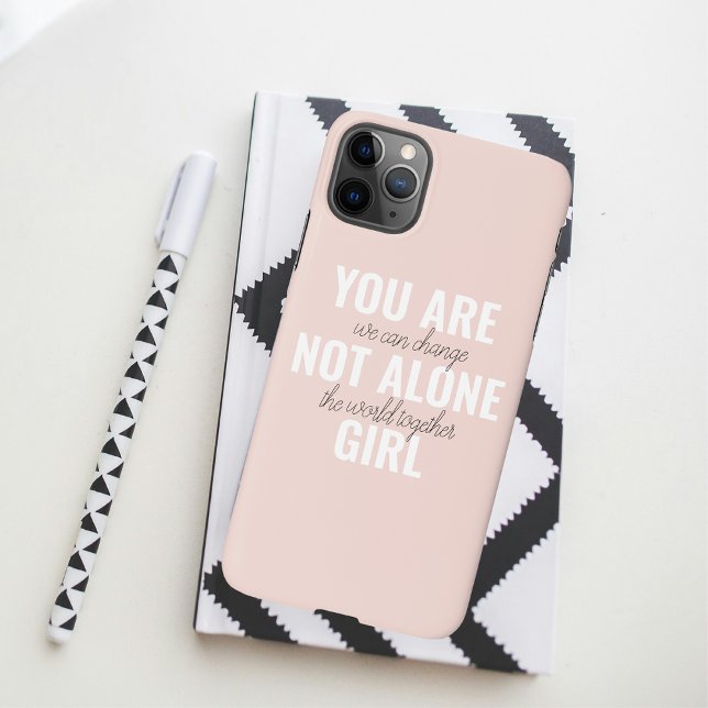 Coque iPhone Vous N'Êtes Pas Une Seule Fille Citation De Motiva (Créateur téléchargé)