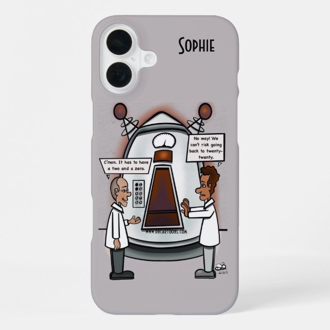 Coque iPhone Voyage dans le temps (Verso)
