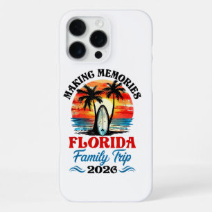 Coque iPhone 16 Pro Max Voyage de famille vacances Floride vintage 2026