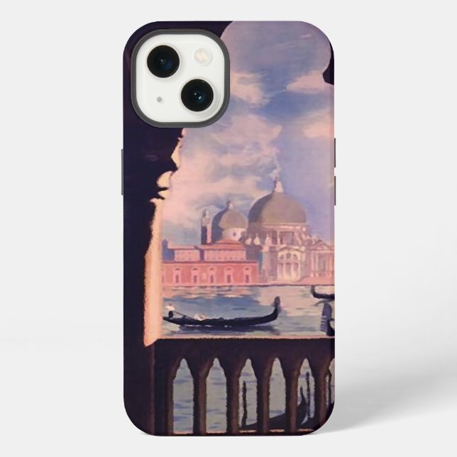 Coque iPhone Voyage Venise Italie Vintage (Verso)