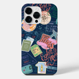 Coque Pour Pour iPhone 14 Pro Max Voyagez à travers le Monde