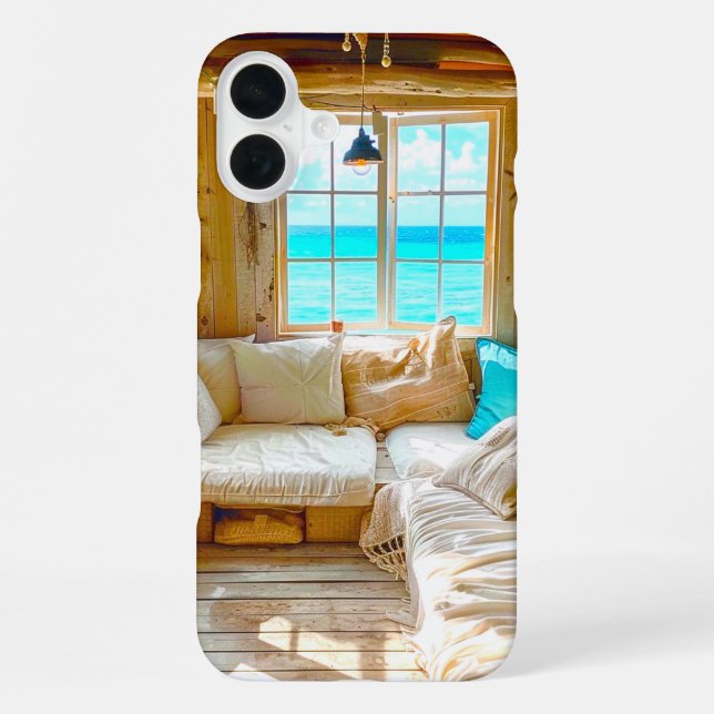 Coque iPhone Vue plage (Verso)