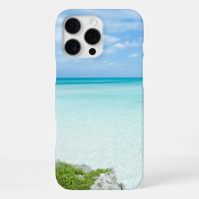 Coque iPhone Vue sur la mer avec la nature (Verso)