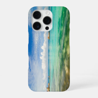 Coque iPhone 16 Pro Vue sur mer Verte