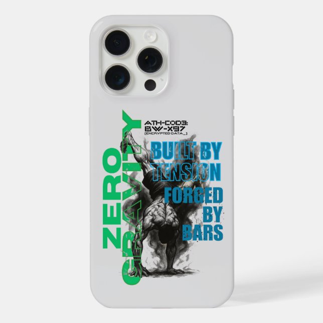 Coque iPhone VYTROS - Calisthène "zéro gravité" (Verso)