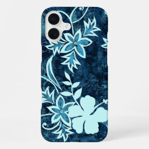 Coque iPhone 16 Plus Waimanalo Hawaiian Hibiscus Batik