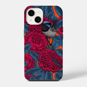 Coque Pour iPhone 14 Waratah rouge et troglodytes fées