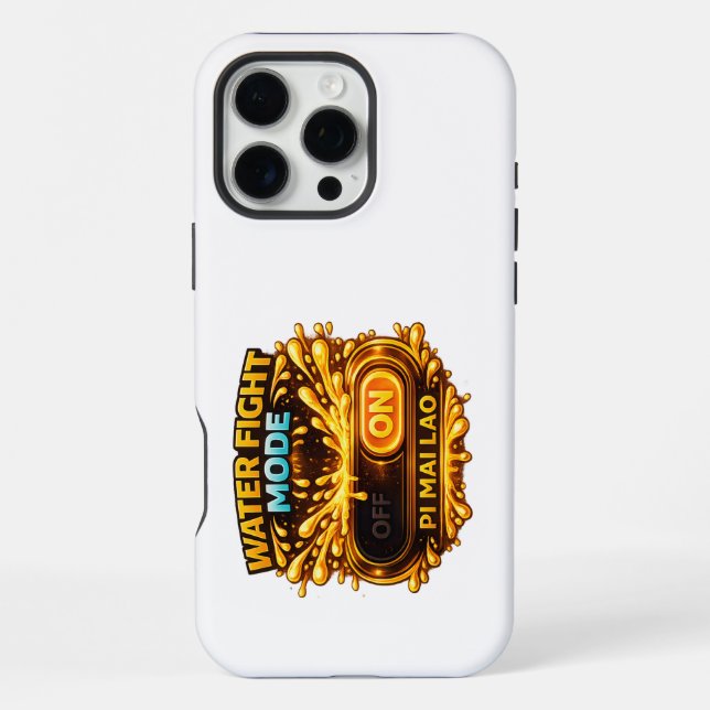 Coque iPhone Water Fight Mode ON (Gaming Style) Phone Case (Verso)