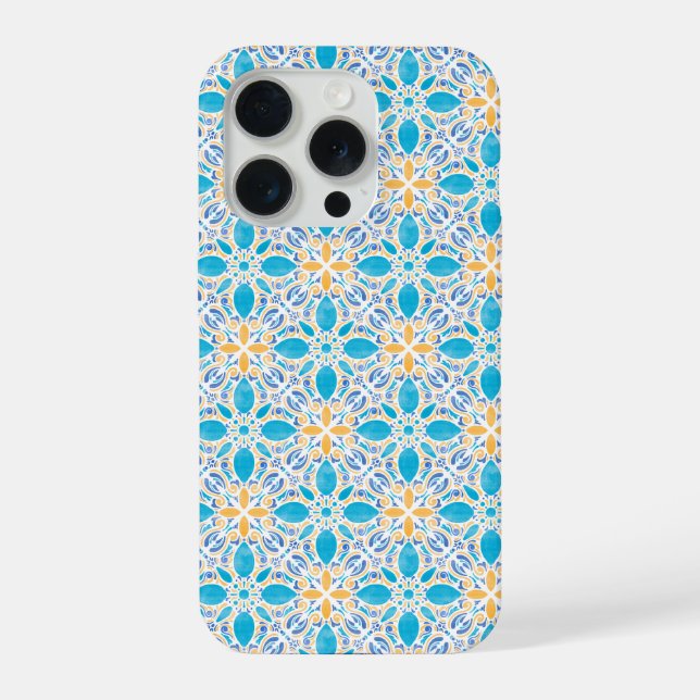Coque iPhone Watercolor Geo _ Summer (Verso)