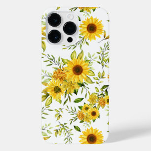 Coque Pour Pour iPhone 14 Pro Max Watercolor Sunflower 8
