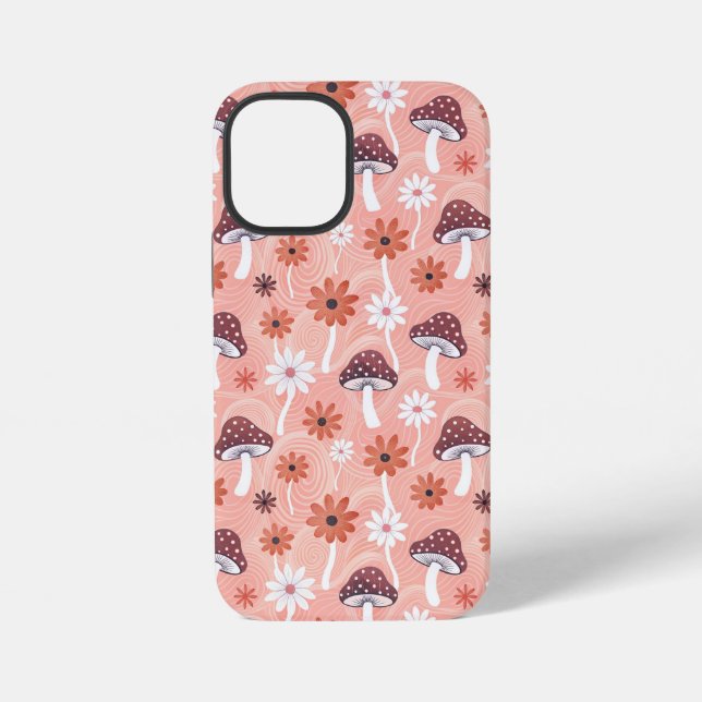 Coque iPhone Wavy Mushroom Garden (Verso)