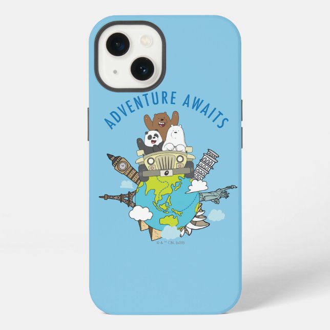 Coque iPhone We Bare Bears - Adventure Await (Verso)
