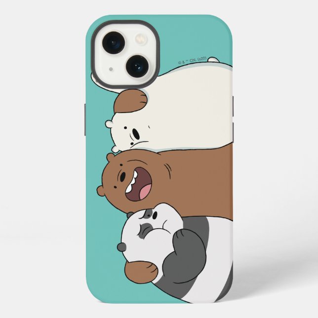 Coque iPhone We Bare Bears Câlin de Groupe (Verso)