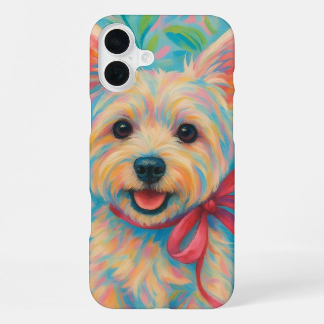 Coque iPhone Westie chic (Verso)