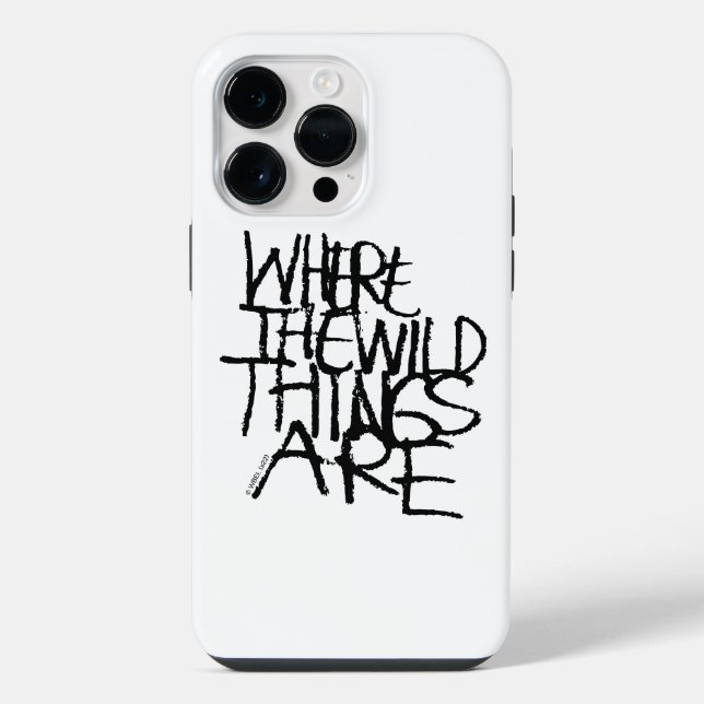 Coque iPhone Where the Wild Things Are | Écrit à la main (Verso)