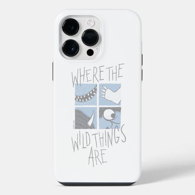 Coque iPhone Where The Wild Things Are | Graphique Carré (Verso)