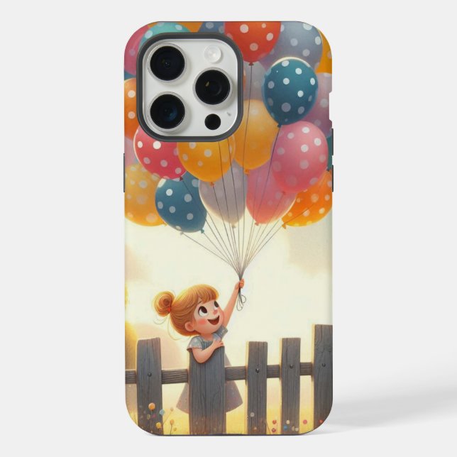 Coque iPhone Whimsical/mignon ballon art (Verso)
