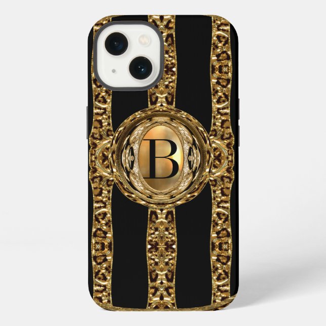 Coque iPhone Wild Cheetah Monogram (Verso)