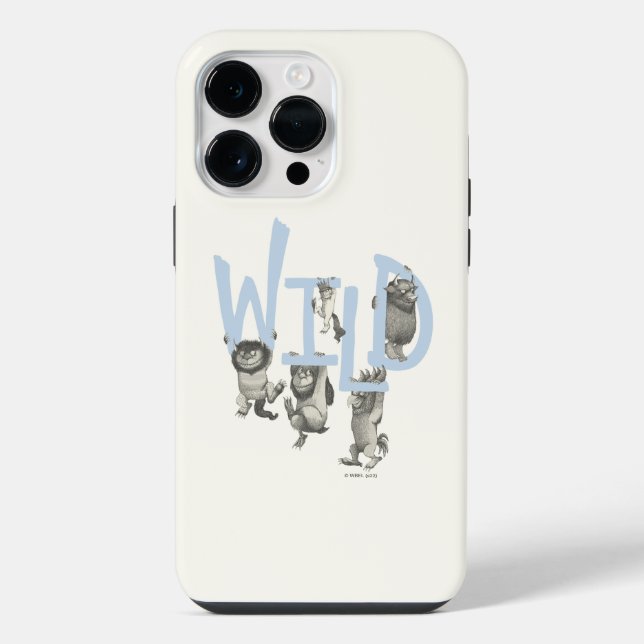 Coque iPhone WILD | Wild Things et Max - Bleu (Verso)
