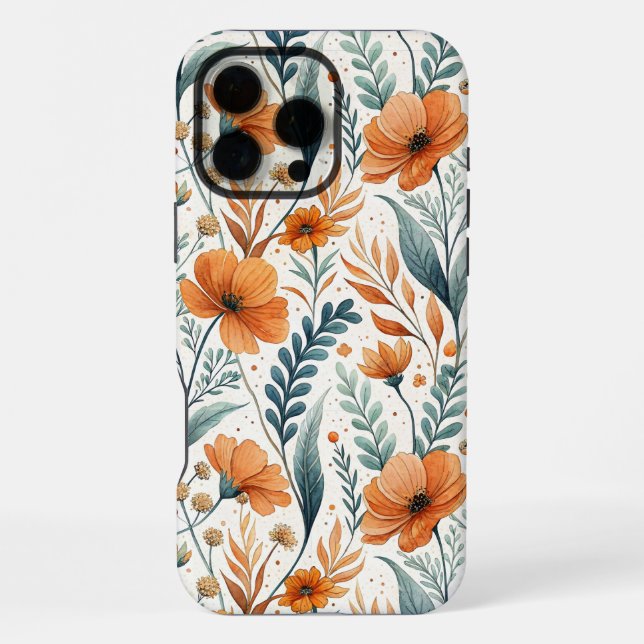Coque iPhone Wildflower Botanical Boho Floral Watercolor (Verso)