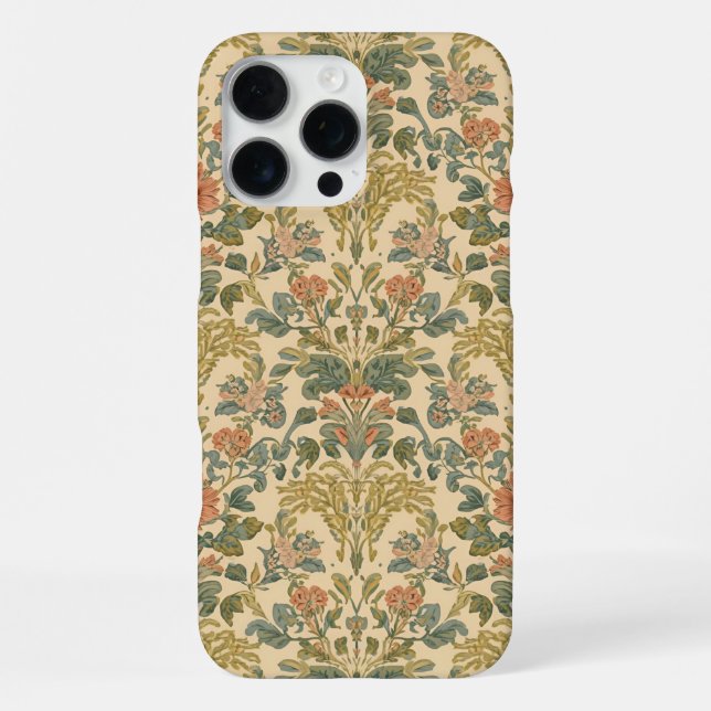 Coque iPhone William Morris Antique Honeysuckle Motif Floral (Verso)
