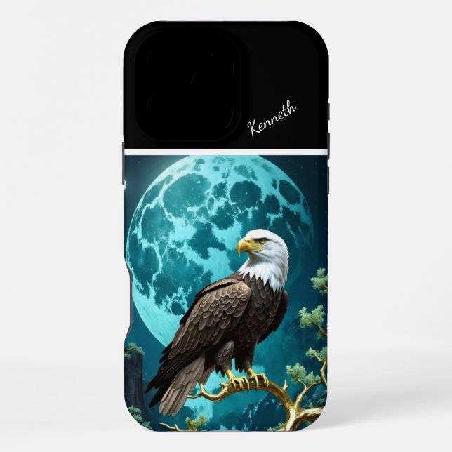 Coque iPhone Willow et Eagle de la rivière (Verso)