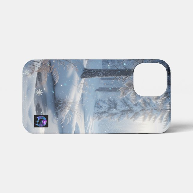 Coque iPhone Winter Wonderland Lake (Verso Horizontal)