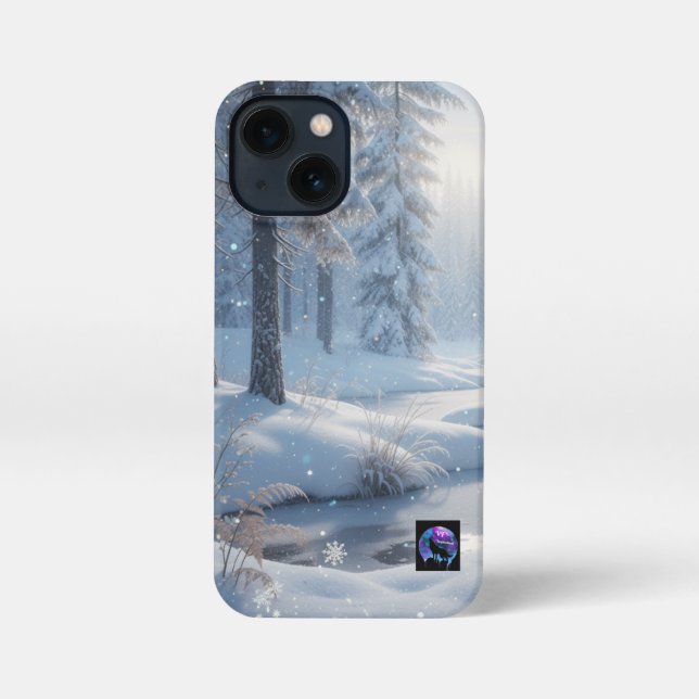 Coque iPhone Winter Wonderland Lake (Verso)