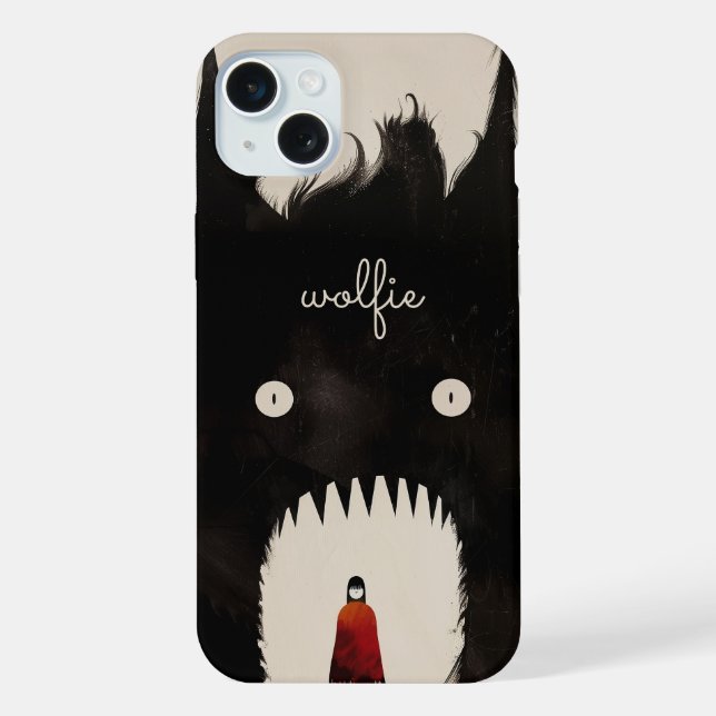 Coque iPhone Wolf et le petit chaperon rouge (Verso)