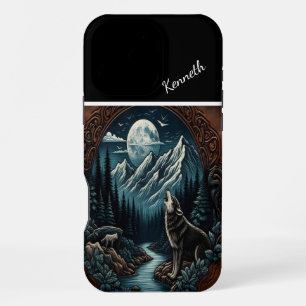 Coque iPhone 16 Pro Max Wolf's Moonlight Howl