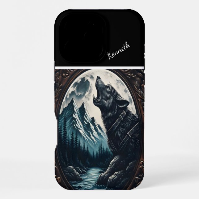 Coque iPhone Wolf's Moonlit Howl (Verso)