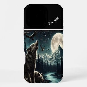 Coque iPhone 16 Pro Max Wolf's Moonlit Howl
