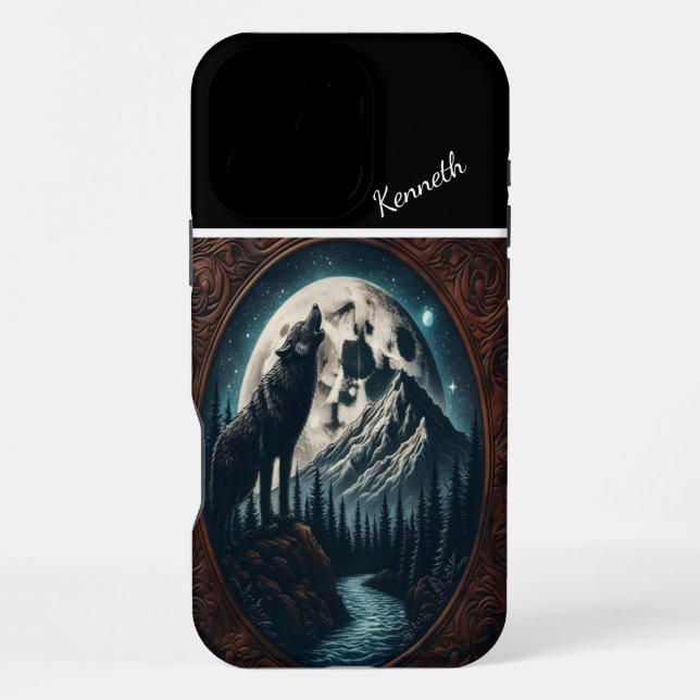 Coque iPhone Wolf's Moonlit Howl (Verso)