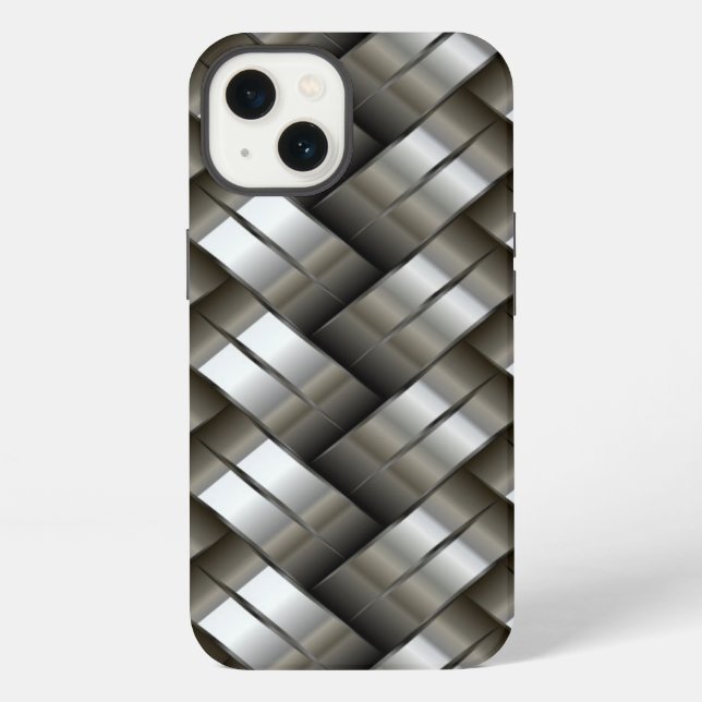 Coque iPhone Woven metal (Verso)