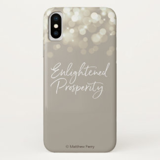 Coque iPhone X Coque iphone éclairé de prospérité
