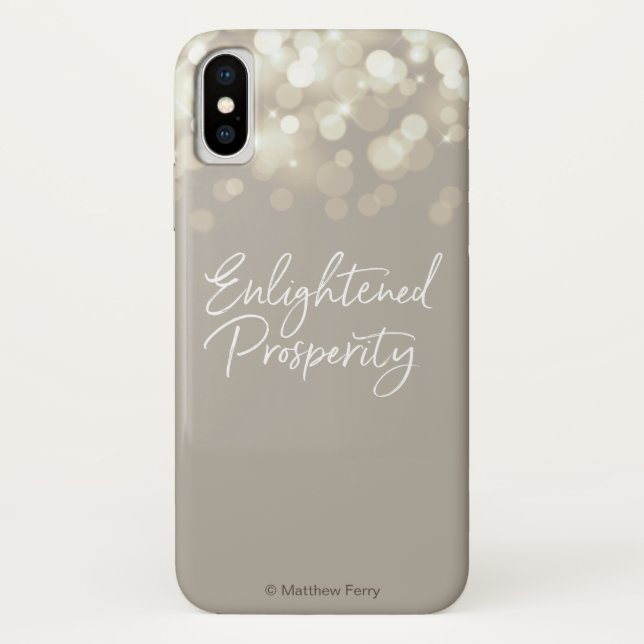 Coque iPhone X Coque iphone éclairé de prospérité (Dos)