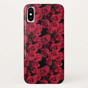Coque iPhone X Fleurs du jardin de la Rose rouge Coque Floral iPh