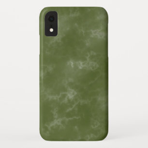 Coque IPhone XR marbré cool vert