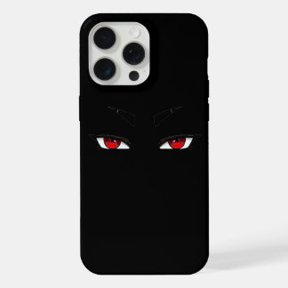 Coque iPhone 15 Pro Max Yeux anime rouges vifs sur étui pour iphon 15 pro